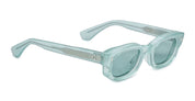 Ottica Mondello Roma - Jacques Marie Mage - JMMWC-15V - WHISKEYCLONE - PISCINE - Acetate - shape Rectangular - light blue - EYEWEAR - SUNGLASSES - Uomo,Men - lens turquoise - Made In Japan