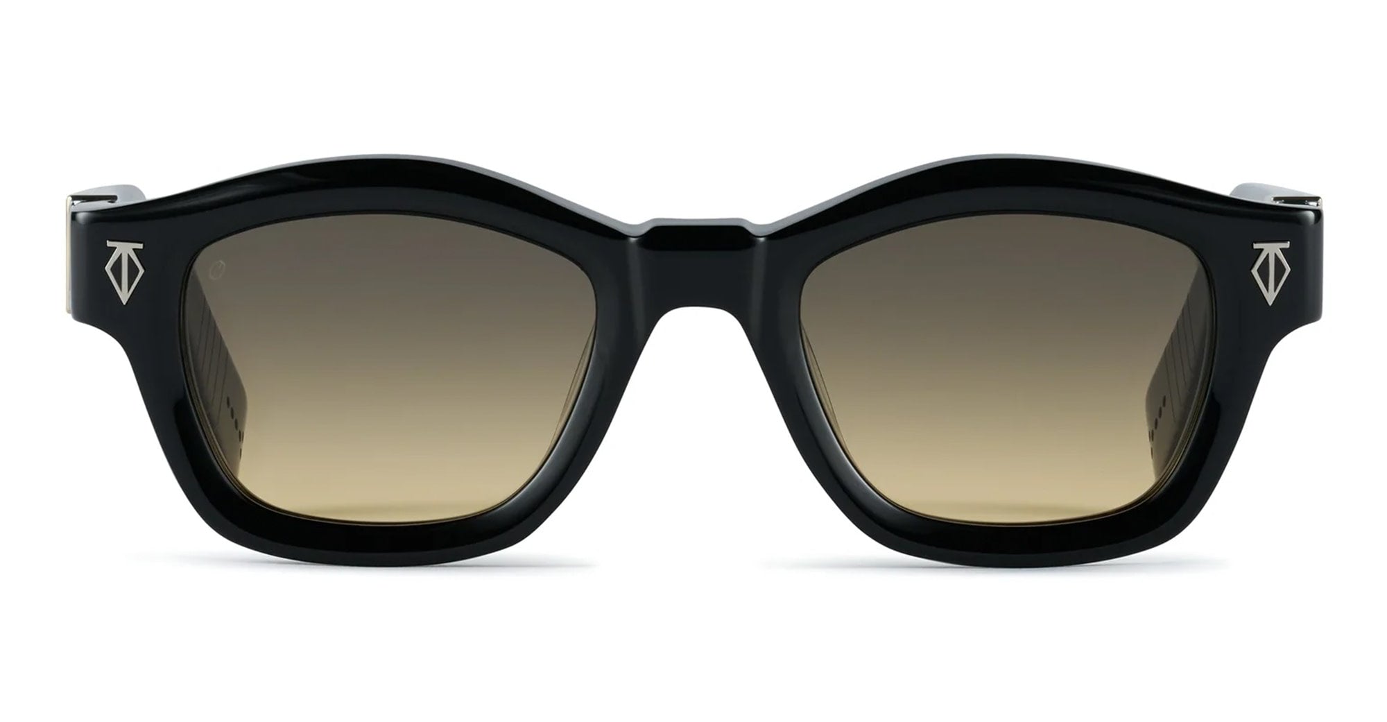 Ottica Mondello Roma - T HENRI - AUASH - AURELIA - SHADOWN II - Acetate - shape Squared - Black - EYEWEAR - SUNGLASSES - Unisex,Uomo,Donna,Women,Men - lens gradient yellow - Made In Japan