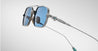 Ottica Mondello Roma - Jacques Marie Mage - JMMDVR-41 - LAST FRONTIER VI - DEAVER - SILVER - Titanium - shape Rectangular - Silver - EYEWEAR - SUNGLASSES - Uomo,Men - lens Blue - Made In Japan