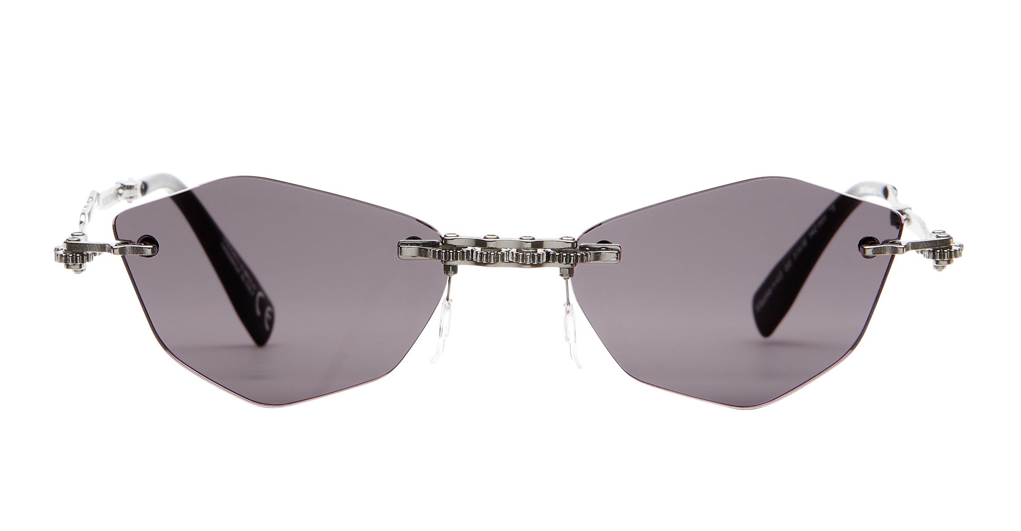 Ottica Mondello Roma - Kuboraum - KRSH48BB0000004Y - MASK H48 - BLACK - metal, acetate - shape Cat-eye - Black - EYEWEAR - SUNGLASSES - Unisex,Uomo,Donna,Women,Men - lens Grey - Made In Italy