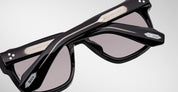 Ottica Mondello Roma - Jacques Marie Mage - JMMYV-10Y1 - DECADE COLLECETION: YVES - DECADE - Acetate - shape Squared - Black - EYEWEAR - SUNGLASSES - Uomo,Men - lens Gradient grey - Made In Japan