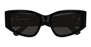 Ottica Mondello Roma - Balenciaga - BB0475S-001 - BB0475S-001 - BLACK/ ASIAN SMART FITTING - Acetate - shape Cat-eye - Black - EYEWEAR - SUNGLASSES - Unisex,Uomo,Donna,Women,Men - lens Grey - Made In Italy