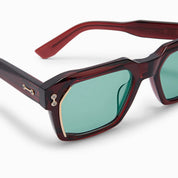 Ottica Mondello Roma - Akoni - AKS-535D-54 - PEGASUS-TWO - BLACK - Acetate, titanium - shape  - brown - EYEWEAR - SUNGLASSES - Unisex,Uomo,Donna,Women,Men - lens  - Made In Japan