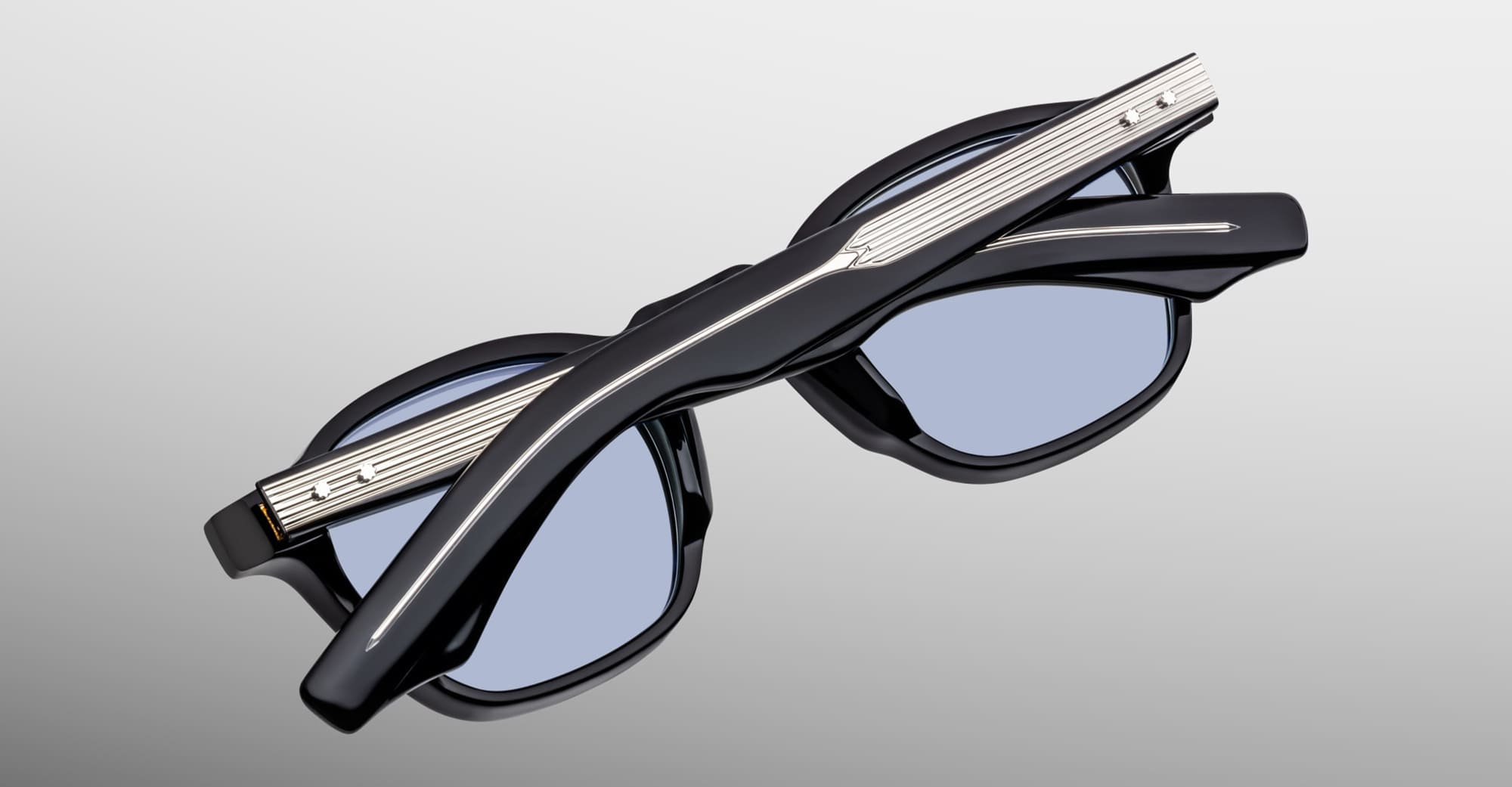 Ottica Mondello Roma - Jacques Marie Mage - JMMZPX-K5 - ZEPHIRIN 47 - OBSCURE - Acetato - Forma quadrata - Nero - OCCHIALI - OCCHIALI DA SOLE - Unisex, Uomo, Donna - Lenti blu - Prodotto in Giappone