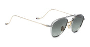 Ottica Mondello Roma - Jacques Marie Mage - JMMFY-12S - FLYNN - ELECTRUM - Titanium - shape Aviator - gold, silver - EYEWEAR - SUNGLASSES - Unisex,Uomo,Donna,Women,Men - lens light bottle green - Made In Japan