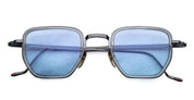 Ottica Mondello Roma - Jacques Marie Mage - JMMTK-2H - ATKINS - ANTIQUE SILVER - Titanium - shape Squared - Silver - EYEWEAR - SUNGLASSES - Unisex,Uomo,Donna,Women,Men - lens Blue - Made In Japan