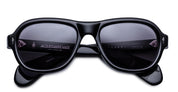 Ottica Mondello Roma - Jacques Marie Mage - JMMRH-58 - RICHARD - RAVEN - Acetate - shape Pilot - Black - EYEWEAR - SUNGLASSES - Unisex,Uomo,Donna,Women,Men - lens charcoal - Made In Japan