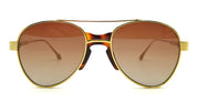 Ottica Mondello Roma - Daizo - TH-AVR001-K18-BG01 - HIRO - 18k gold-plated / brown gradient lens - Titanium - shape Aviator - Havana - EYEWEAR - SUNGLASSES - Unisex,Uomo,Donna,Women,Men - lens Gradient brown - Made In Japan
