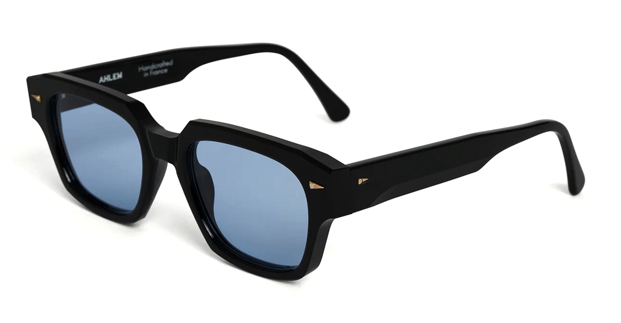  Sky Blue Lens - Acetate - shape Squared - Black - EYEWEAR - SUNGLASSES - Unisex,Uomo,Donna,Women,Men - lens Blue - Made In France