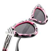 Ottica Mondello Roma - Kuboraum - KRS0Y3BS00PQ002Y - MASK Y3 BS PG -  POP-GROTESQUE - Acetate - shape Cat-eye - black, pink - EYEWEAR - SUNGLASSES - Donna,Women - lens Grey - Made In Italy