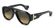Ottica Mondello Roma - T HENRI - TRAE - TR2 - SHADOW II - Acetate - shape Aviator - Black - EYEWEAR - SUNGLASSES - Unisex,Uomo,Donna,Women,Men - lens gradient yellow - Made In Japan