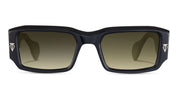 Ottica Mondello Roma - T HENRI - RAS - ROSSI - SHADOW II - Acetate - shape Rectangular - Black - EYEWEAR - SUNGLASSES - Unisex,Uomo,Donna,Women,Men - lens Gradient brown - Made In Japan