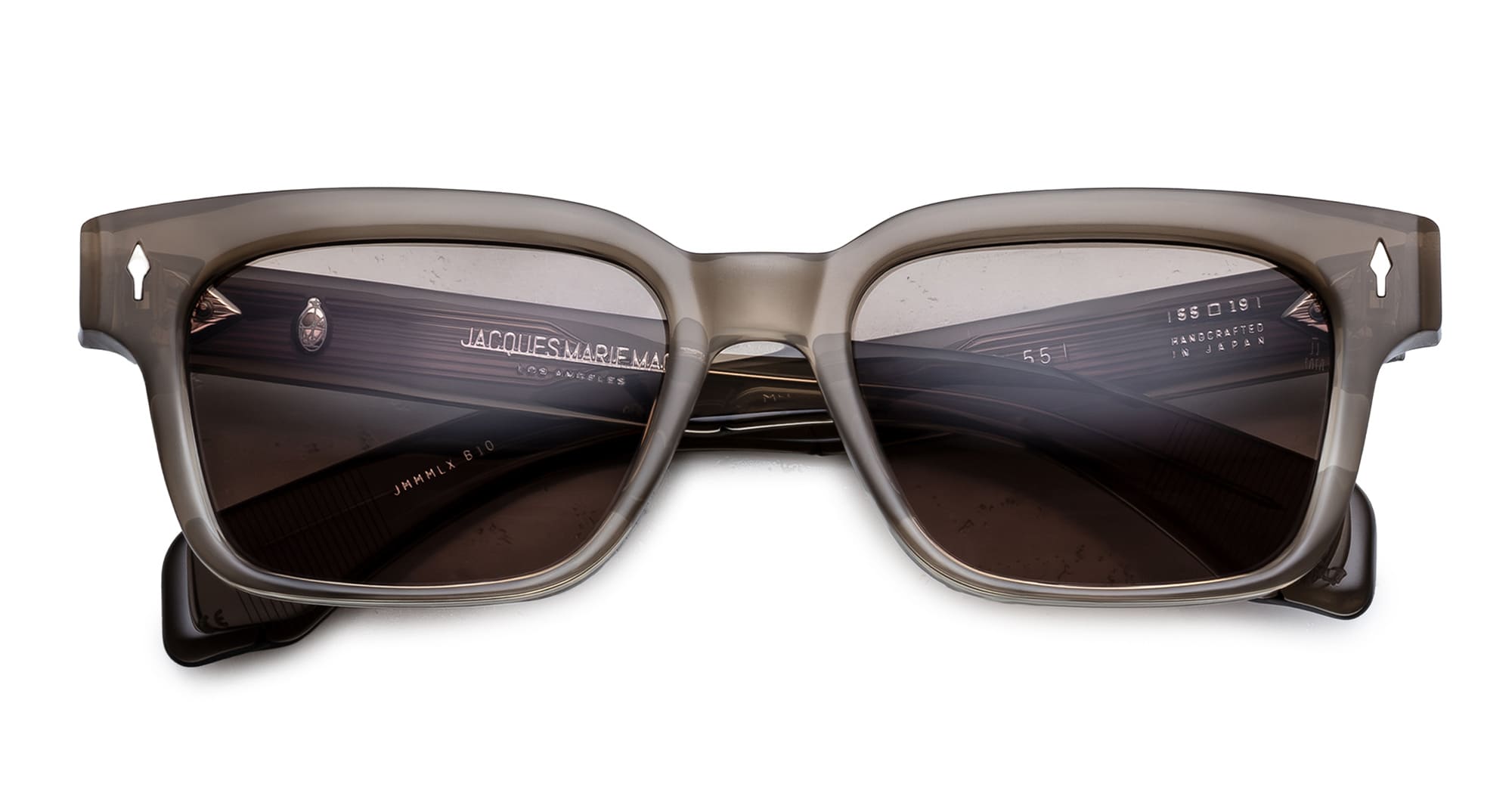 Ottica Mondello Roma - Jacques Marie Mage - JMMMLX-B10 - MOLINO 55 - LESCOT - Acetate - shape Rectangular - brown - EYEWEAR - SUNGLASSES - Unisex,Uomo,Donna,Women,Men - lens brass - Made In Japan