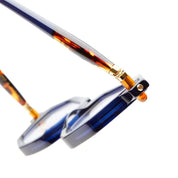 Ottica Mondello Roma - Kuboraum - KROP27BL000000OP - MASK P27 BL - TRANSPARENT DARK BLUE RX - Acetate - shape Geometric - blue - EYEWEAR - EYEGLASSES - Unisex,Uomo,Donna,Women,Men - lens Clear - Made In Italy