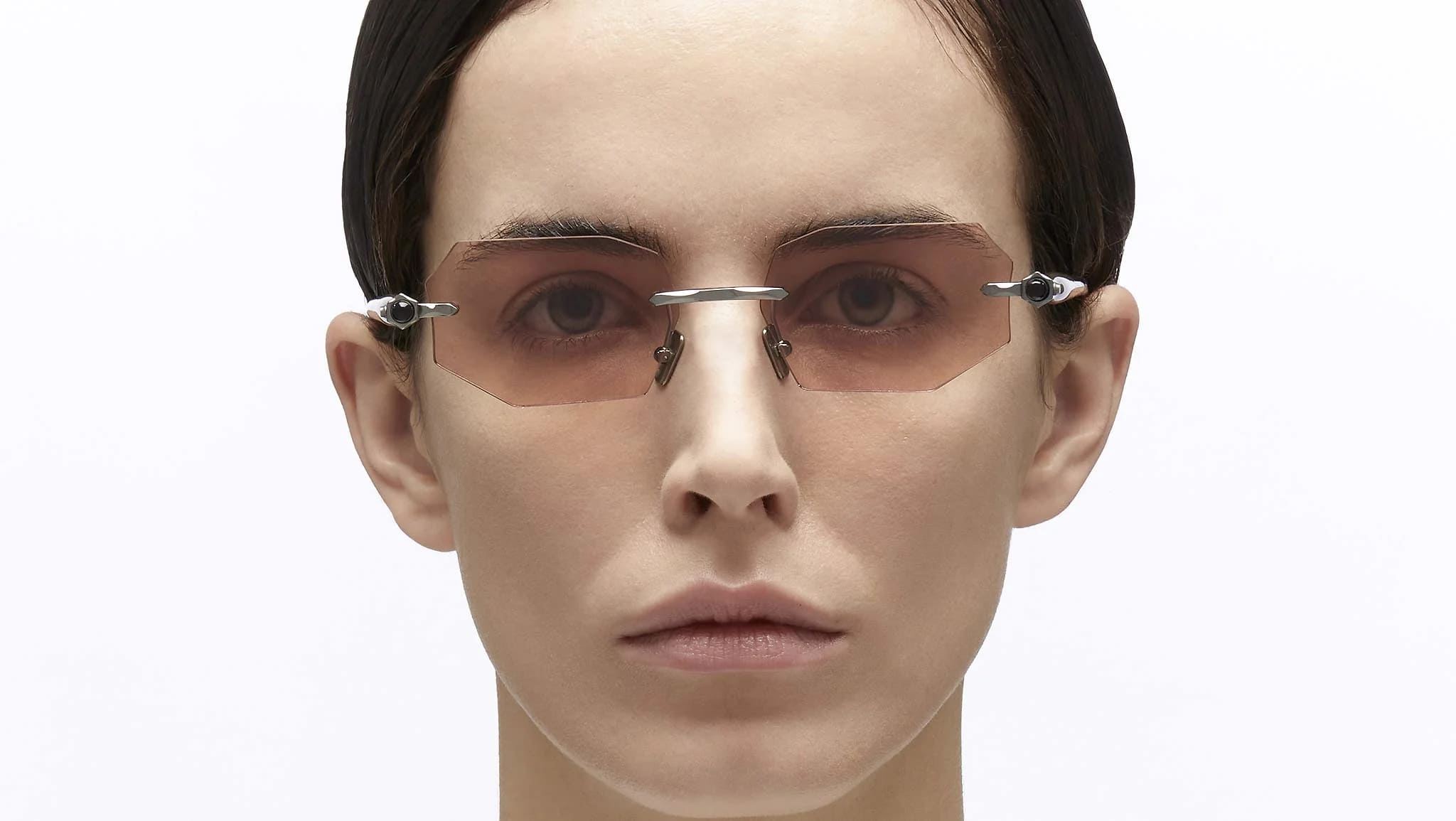 Ottica Mondello Roma - Kuboraum - KRSP63GMPM00004P - MASK P63 GM PM - GUNMETAL - Acetate - shape Octagonal - grey - EYEWEAR - SUNGLASSES - Unisex,Uomo,Donna,Women,Men - lens Brown - Made In Italy
