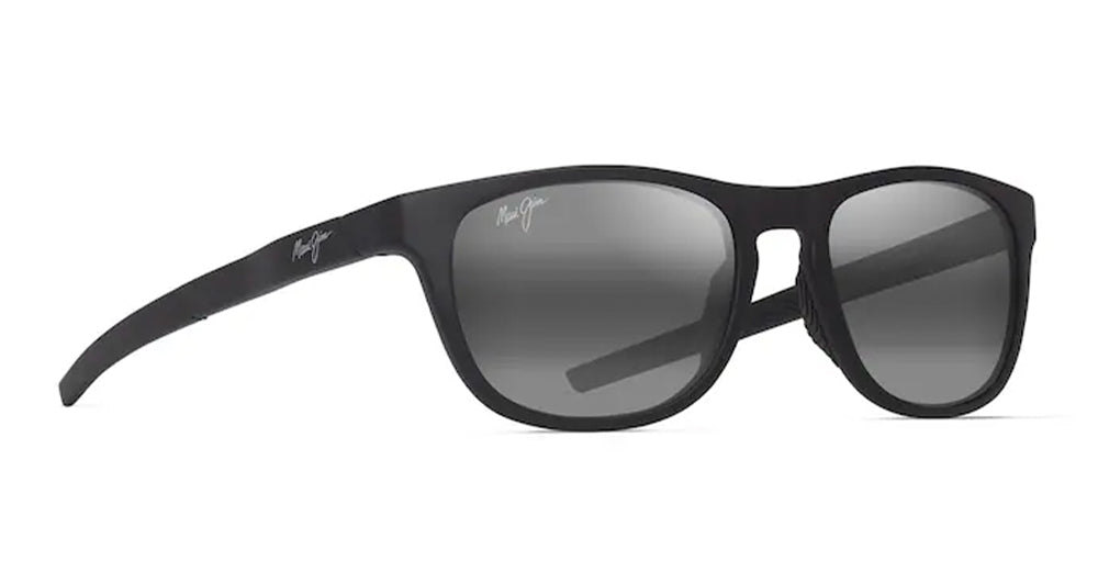 Ottica Mondello Roma - Maui Jim - MJ0597S-001 - MELEMELE - MATTE BLACK / NEUTRAL GREY LENS - nylon - shape Rectangular - Black - EYEWEAR - SUNGLASSES - Unisex,Uomo,Donna,Women,Men - lens Grey - Made In Italy