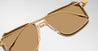 Ottica Mondello Roma - Jacques Marie Mage - JMMJG-16H - DECADE COLLECTION: JAGGER - ROMA - Titanium - shape Aviator - gold, silver - EYEWEAR - SUNGLASSES - Uomo,Men - lens honey - Made In Japan