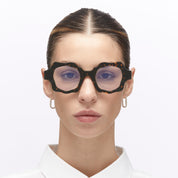 Ottica Mondello Roma - Kuboraum - KRO0G4HOF00000OP - MASK G4 - HAVANA FIRE RX - Acetate - shape Oval - Havana - EYEWEAR - EYEGLASSES - Donna,Women - lens Clear - Made In Italy