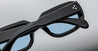 Ottica Mondello Roma - Jacques Marie Mage - JMMKB-6W - KOBO - TITAN - Acetate - shape Oval - Black - EYEWEAR - SUNGLASSES - Unisex,Uomo,Donna,Women,Men - lens azure blue - Made In Japan