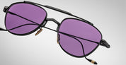 Ottica Mondello Roma - Jacques Marie Mage - JMMFY-17D - FLYNN - SPIDER - Titanium - shape Aviator - Black - EYEWEAR - SUNGLASSES - Unisex,Uomo,Donna,Women,Men - lens purple - Made In Japan