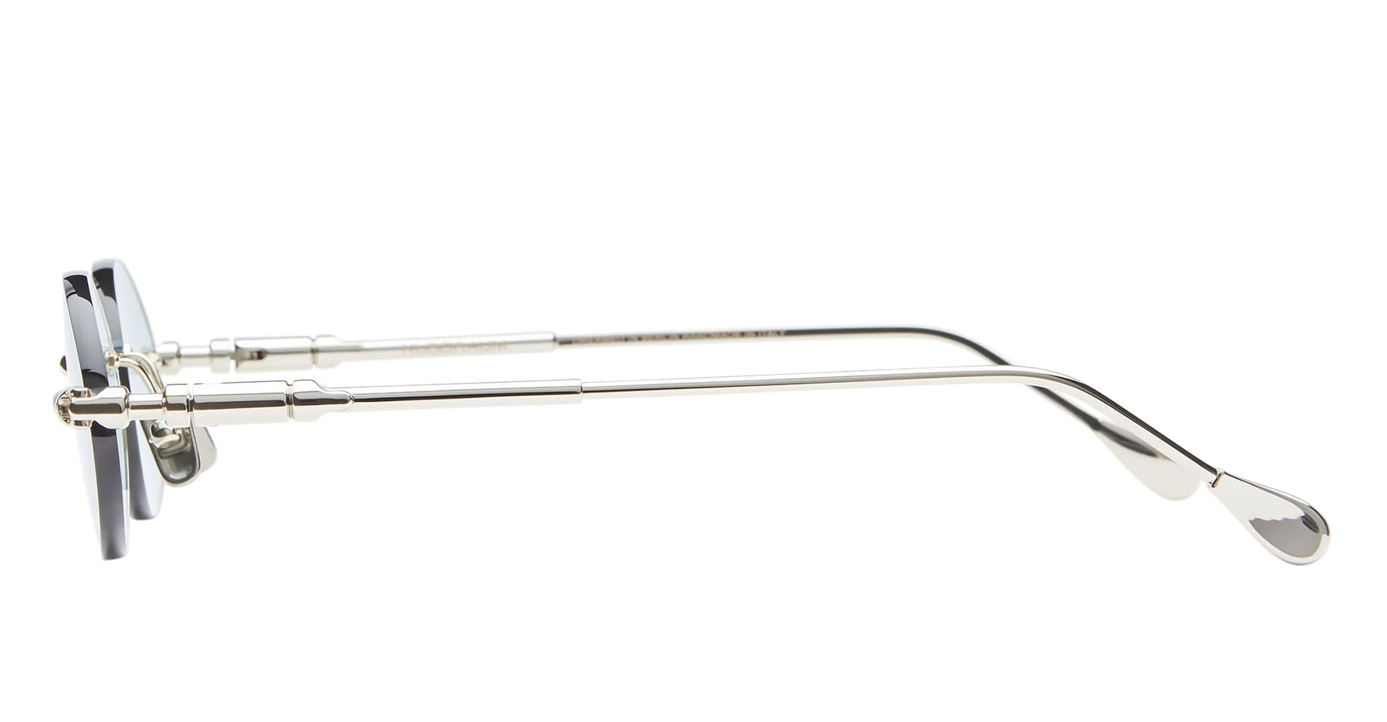 Ottica Mondello Roma - Kuboraum - KRSH62LG0000004E - MASK H62 LG - LIGHT GOLD - Metal - shape Oval - Gold - EYEWEAR - SUNGLASSES - Unisex,Uomo,Donna,Women,Men - lens Blue - Made In Italy