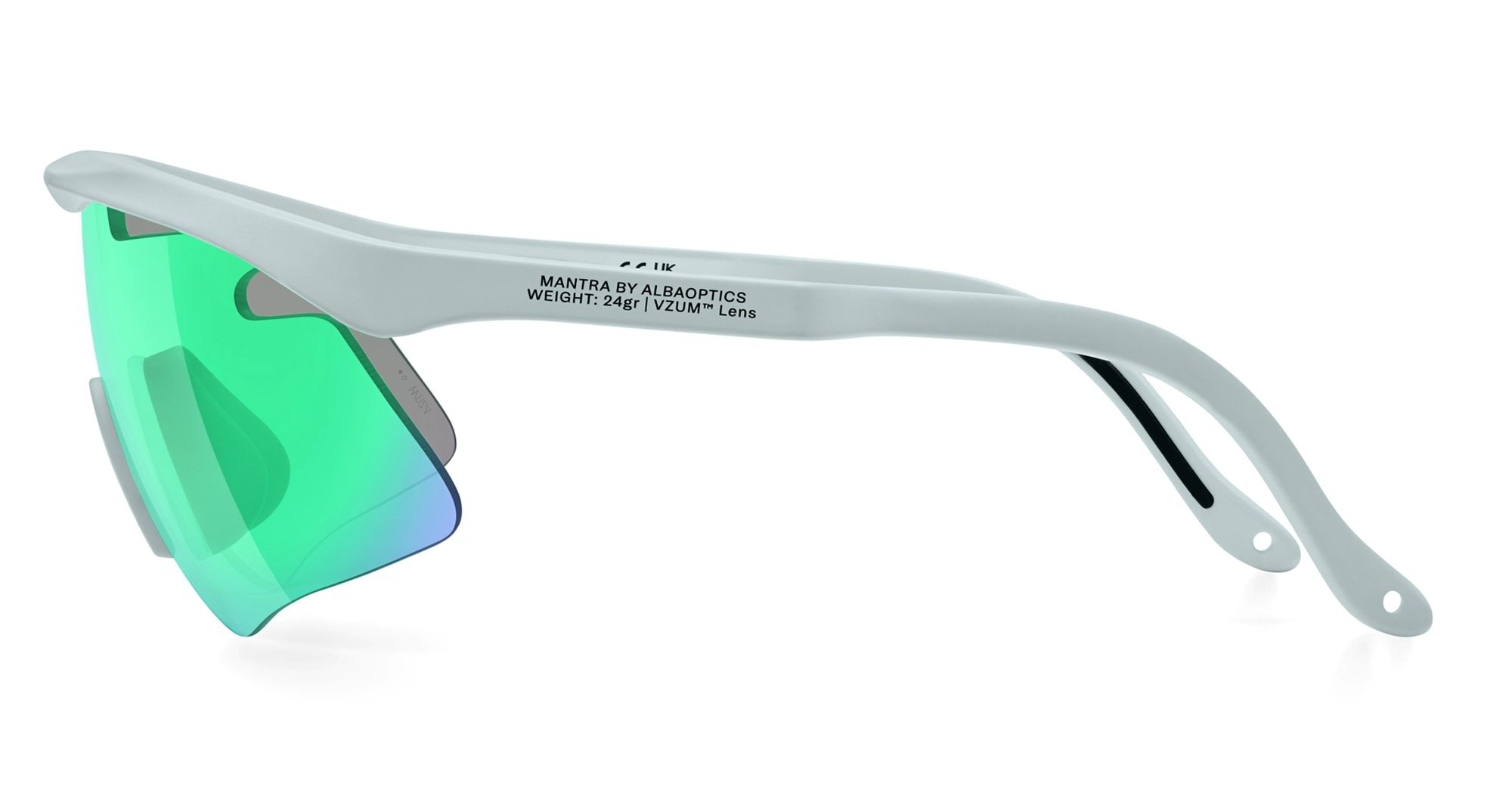 Ottica Mondello Roma - Alba Optics - 8050054517995 - MANTRA - ICE / VZUM F-LENS BTL - Tr90 - shape Mask - grey - EYEWEAR - SUNGLASSES - Unisex,Uomo,Donna,Women,Men - lens blue green - Made In Italy