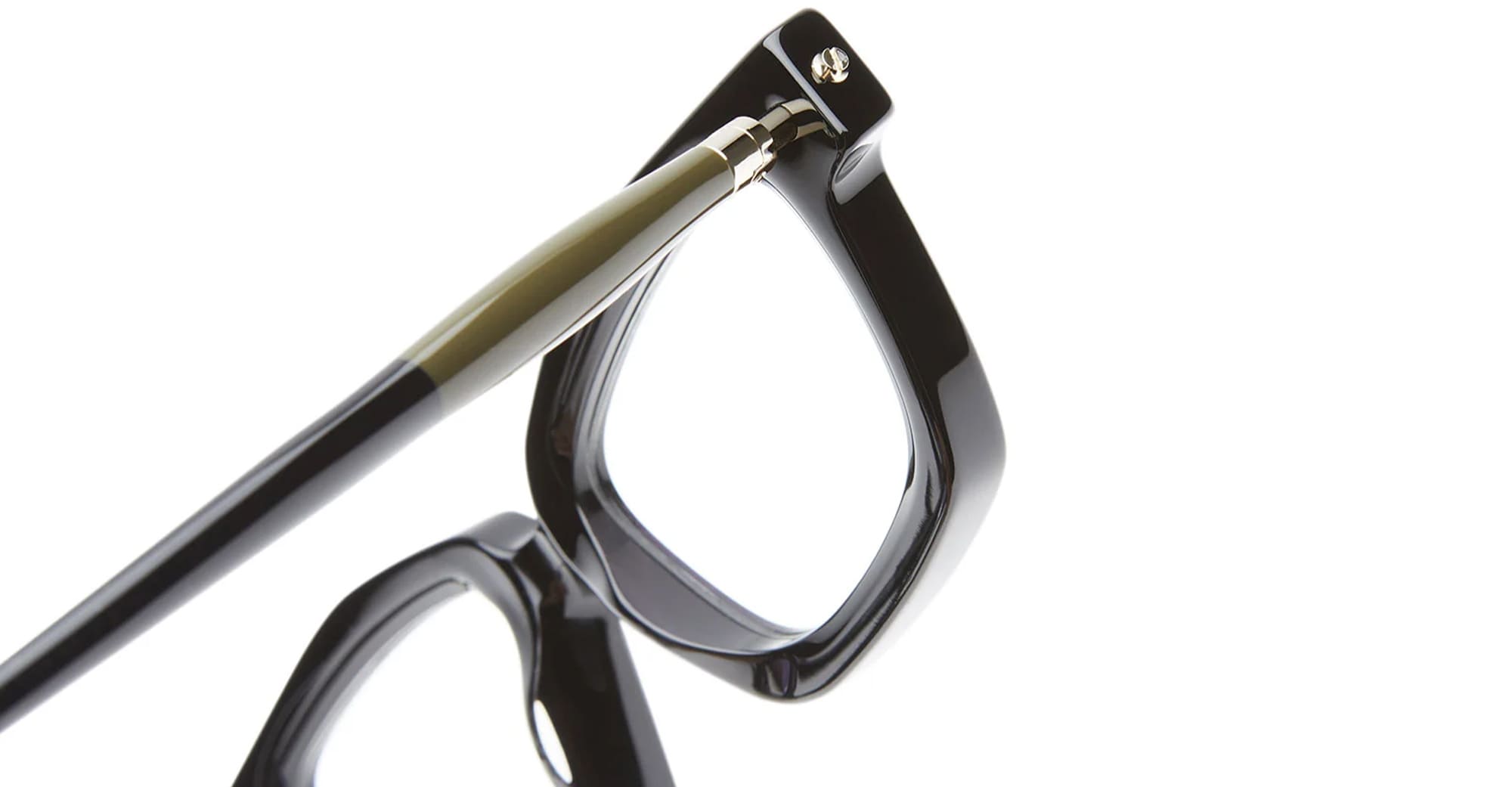 Ottica Mondello Roma - Kuboraum - KROP25BS000000OP - MASK P25 BS - BLACK SHINE RX - Acetate - shape Rectangular - Black - EYEWEAR - EYEGLASSES - Unisex,Uomo,Donna,Women,Men - lens Clear - Made In Italy