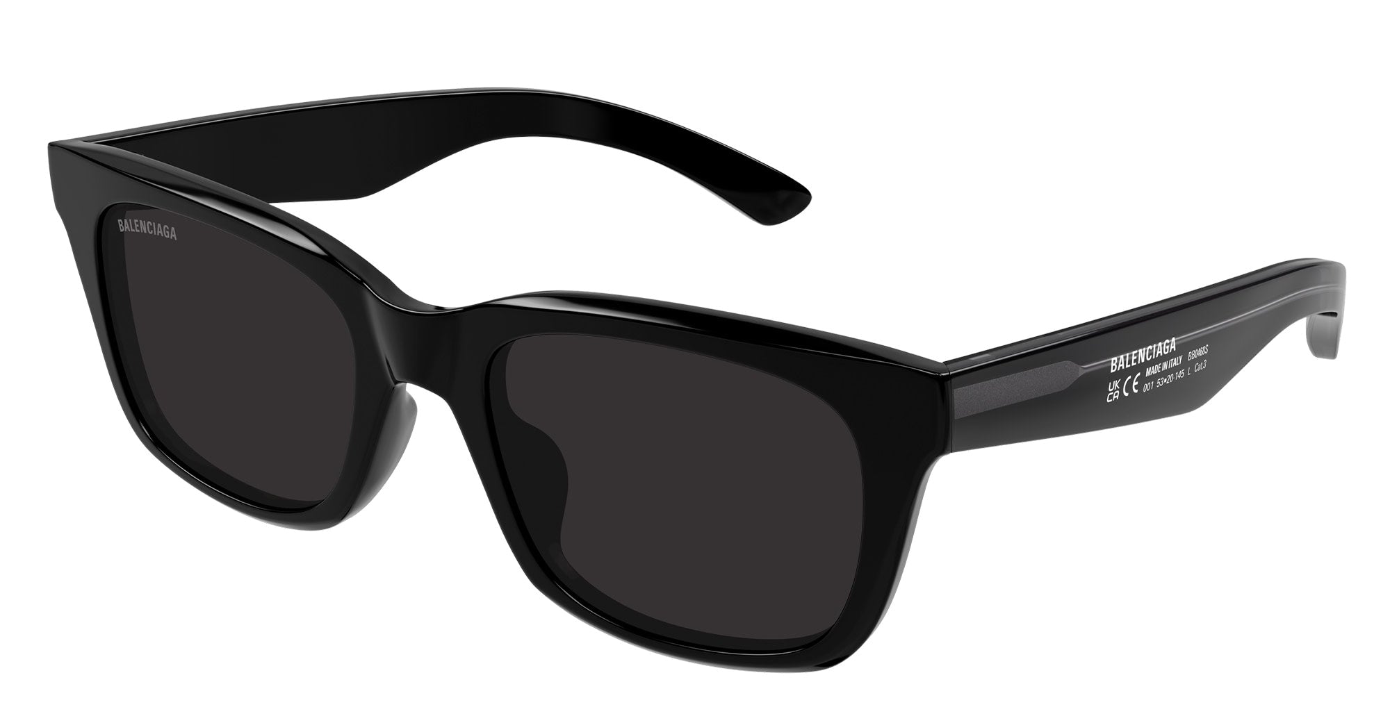  ASIAN SMART FITTING - Acetate - shape Squared - Black - EYEWEAR - SUNGLASSES - Unisex,Uomo,Donna,Women,Men - lens Grey - Made In Italy