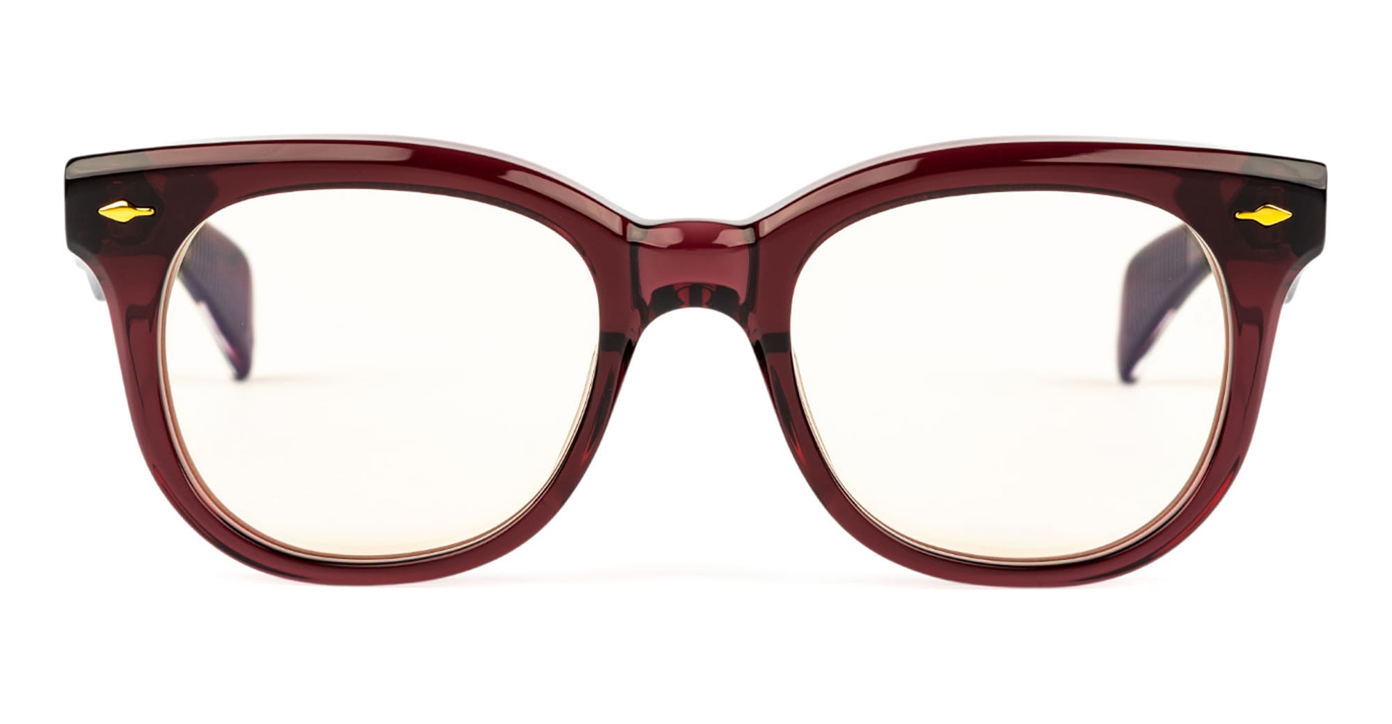 Ottica Mondello Roma - Jacques Marie Mage - JMMHQRX-18 - HORTENSE - AMARENA RX - Acetate - shape Round - red - EYEWEAR - EYEGLASSES - Donna,Women - lens Clear - Made In Japan