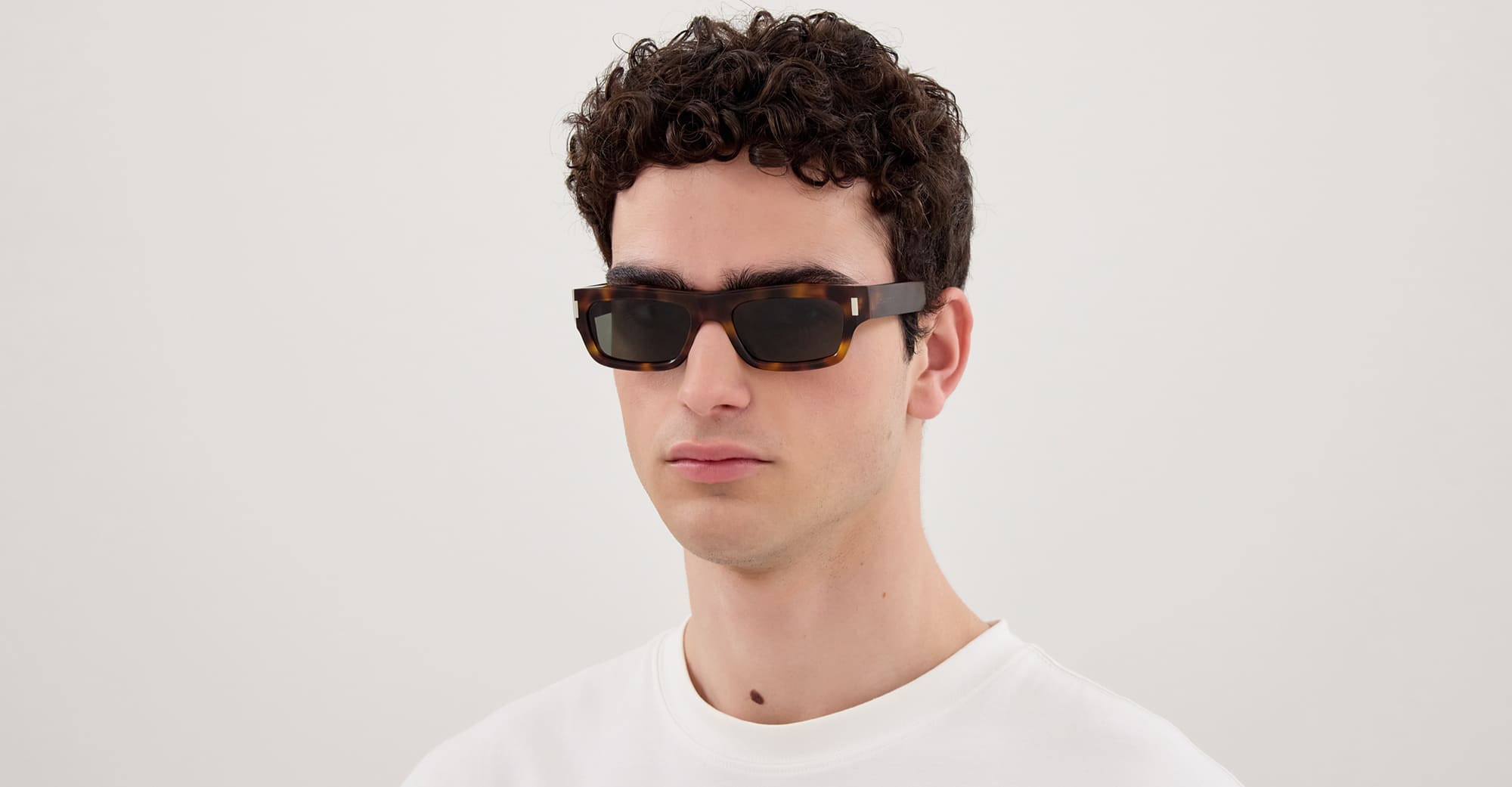 Ottica Mondello Roma - Saint Laurent - SL 837-002 - SL 837-002 - HAVANA - Acetate - shape Rectangular - Havana - EYEWEAR - SUNGLASSES - Unisex,Uomo,Donna,Women,Men - lens Grey - Made In Italy