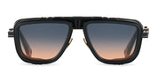 Ottica Mondello Roma - T HENRI - GTCP - GTO - PULSAR - Titanium - shape Navigator - rose gold, black - EYEWEAR - SUNGLASSES - Unisex,Uomo,Donna,Women,Men - lens Gradient blue - Made In Japan