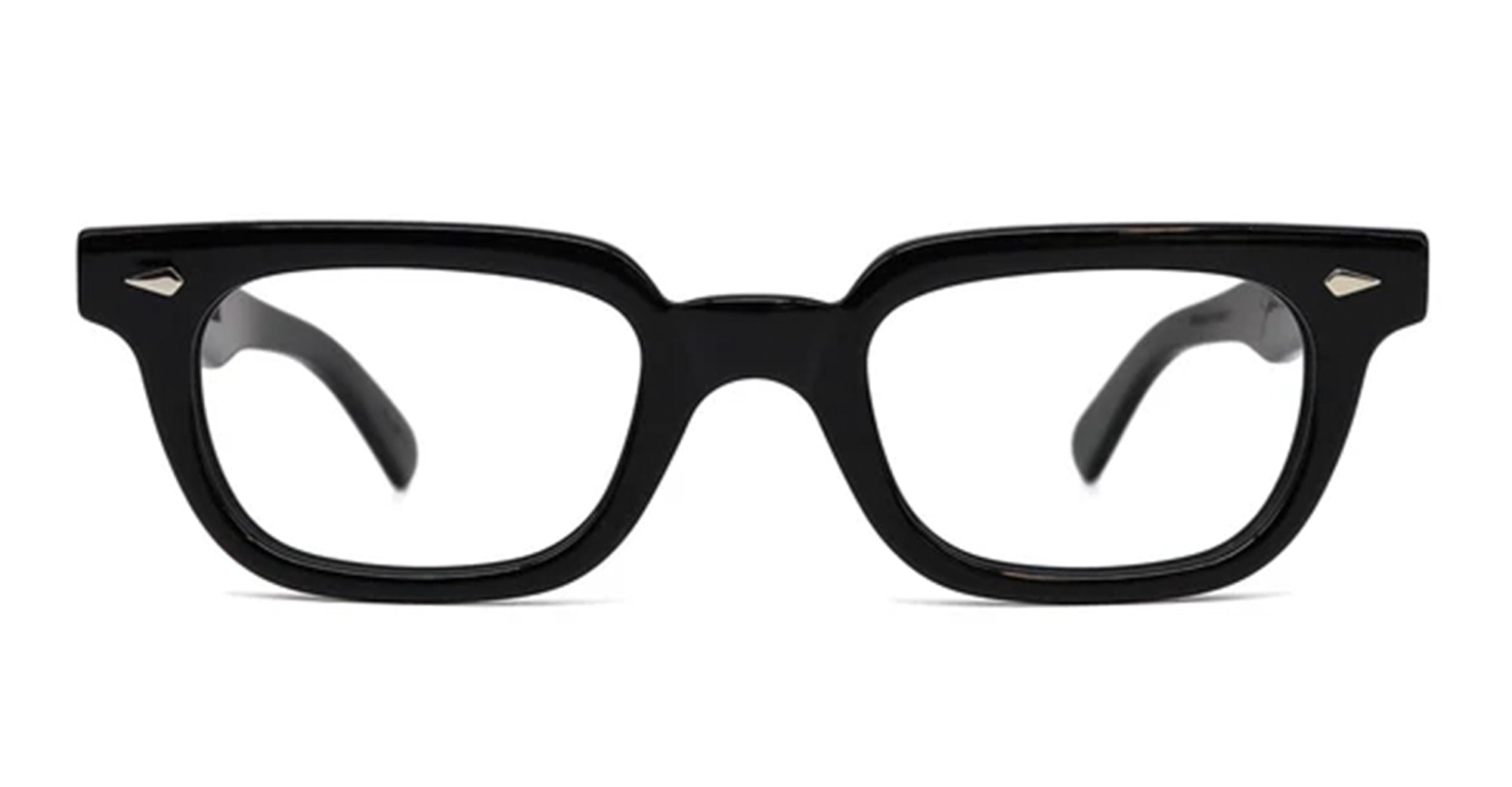 Ottica Mondello Roma - Julius Tart - JTPL-029A-RX - T-MAN - BLACK RX - Acetate - shape Rectangular - Black - EYEWEAR - EYEGLASSES - Unisex,Uomo,Donna,Women,Men - lens Clear - Made In Italy