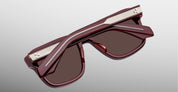 Ottica Mondello Roma - Jacques Marie Mage - JMMYV-R7 - YVES - BORDEAUX - Acetate - shape Squared - burgundy - EYEWEAR - SUNGLASSES - Unisex,Uomo,Donna,Women,Men - lens Brown - Made In Japan