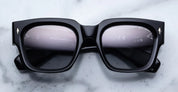 Ottica Mondello Roma - Jacques Marie Mage - JMMEZ-10Y1 - DECADE COLLECTION: ENZO - DECADE - Acetate - shape Squared - Black - EYEWEAR - SUNGLASSES - Uomo,Men - lens Gradient grey - Made In Japan