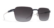 Ottica Mondello Roma - Mykita - 10300571 - ARVIN - Silver / Indigo / Dusk Gradient Lens - stainless steel - shape Squared - Silver, blue - EYEWEAR - SUNGLASSES - Unisex,Uomo,Donna,Women,Men - lens Gradient grey - Made In Germany