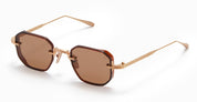 Juno-two - brushed gold / brown crystal