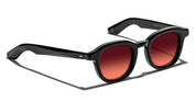 Ottica Mondello Roma - Moscot - OR-DAH-S47240200-TN - DAHVEN  (47) - BLACK / CUSTOM CABERNET LENS - Acetate - shape Panto - Black - EYEWEAR - SUNGLASSES - Unisex,Uomo,Donna,Women,Men - lens red - Made In China