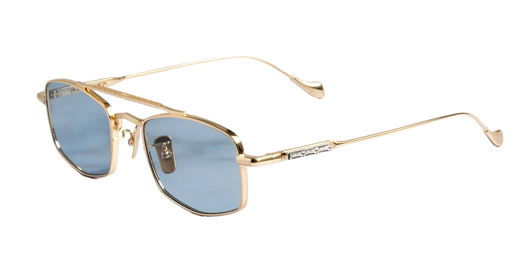Ottica Mondello Roma - Cutler and Gross - GFSN-016-51-02 - THE GREAT FROG - BOWIE / GOLD - Titanium - shape  - Gold - EYEWEAR - SUNGLASSES - Unisex,Uomo,Donna,Women,Men - lens  - Made In Japan