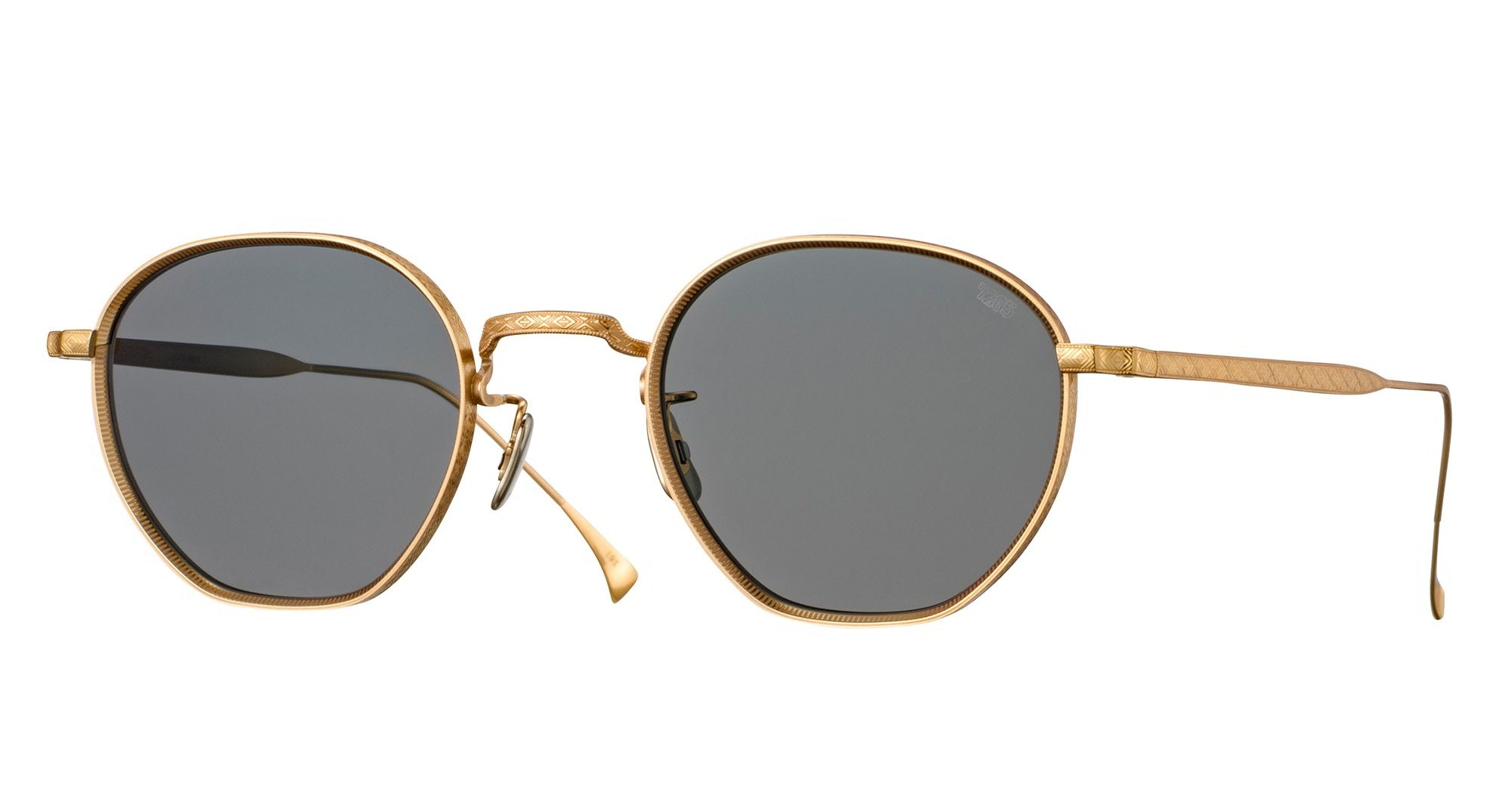  GREY LENS - Titanium - shape  - Gold - EYEWEAR - SUNGLASSES - Unisex,Uomo,Donna,Women,Men - lens  - Made In Japan