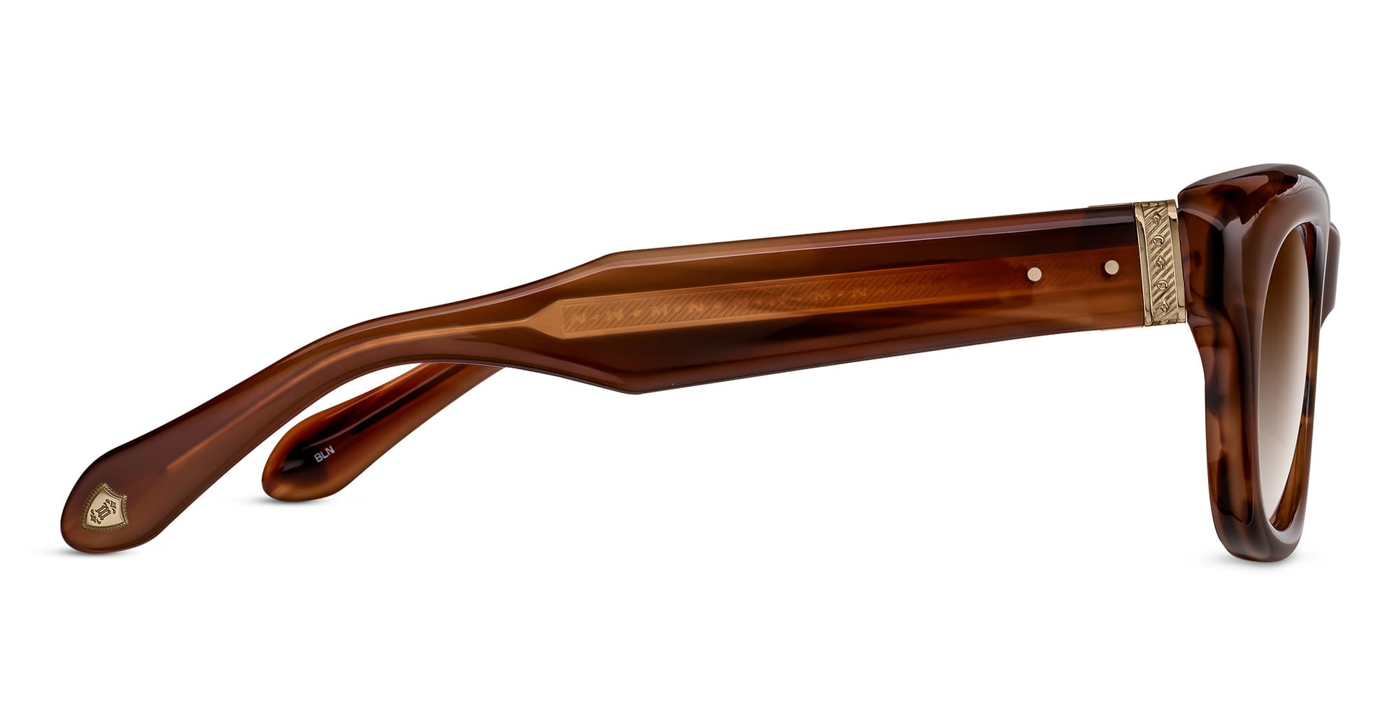  BROWN GRADIENT - Acetate - shape Squared - brown - EYEWEAR - SUNGLASSES - Unisex,Uomo,Donna,Women,Men - lens Gradient brown - Made In Japan