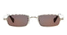 Ottica Mondello Roma - Kuboraum - KRSZ18LG000000GP - MASK Z18 LG - LIGHT GOLD - metal, acetate - shape Rectangular - Gold - EYEWEAR - SUNGLASSES - Unisex,Uomo,Donna,Women,Men - lens Grey - Made In Italy