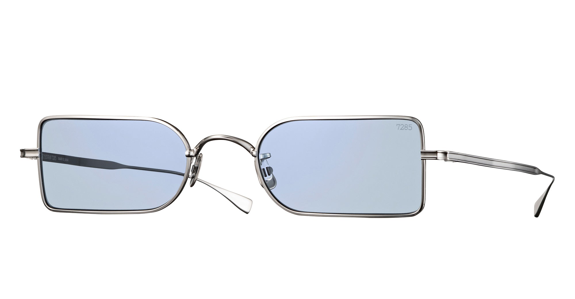Ottica Mondello Roma - Eyevan - 798-50-800-G-LTBLU50 - 798 - SILVER / LIGHT BLUE LENS - Titanium - shape Rectangular - Gold - EYEWEAR - SUNGLASSES - Unisex,Uomo,Donna,Women,Men - lens Blue - Made In Japan