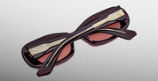 Ottica Mondello Roma - Jacques Marie Mage - JMMKT-18M - ANN - AMARENA - Acetate - shape Oval - red - EYEWEAR - SUNGLASSES - Unisex,Uomo,Donna,Women,Men - lens red - Made In Japan