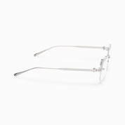 Ottica Mondello Roma - Akoni - AKX-540B-55 - JUNO-FOUR - SHINY SILVER - Titanium - shape Rectangular - Gold - EYEWEAR - EYEGLASSES - Unisex,Uomo,Donna,Women,Men - lens Clear - Made In Japan