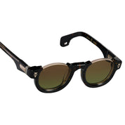 Ottica Mondello Roma - T HENRI - DCE - DIABLO - PETRA - Acetate, titanium - shape Round - tortoise, gold - EYEWEAR - SUNGLASSES - Unisex,Uomo,Donna,Women,Men - lens Gradient green - Made In Japan