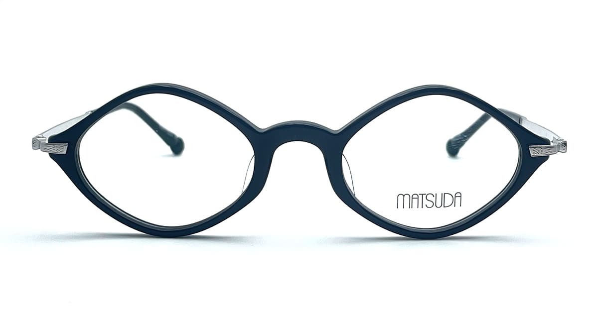 Ottica Mondello Roma - Matsuda - M2066.RX.BLK-PW.47 - M2066 - BLACK / PALLADIUM WHITE RX - Acetate - shape  - Black - EYEWEAR - EYEGLASSES - Uomo,Men - lens  - Made In Japan