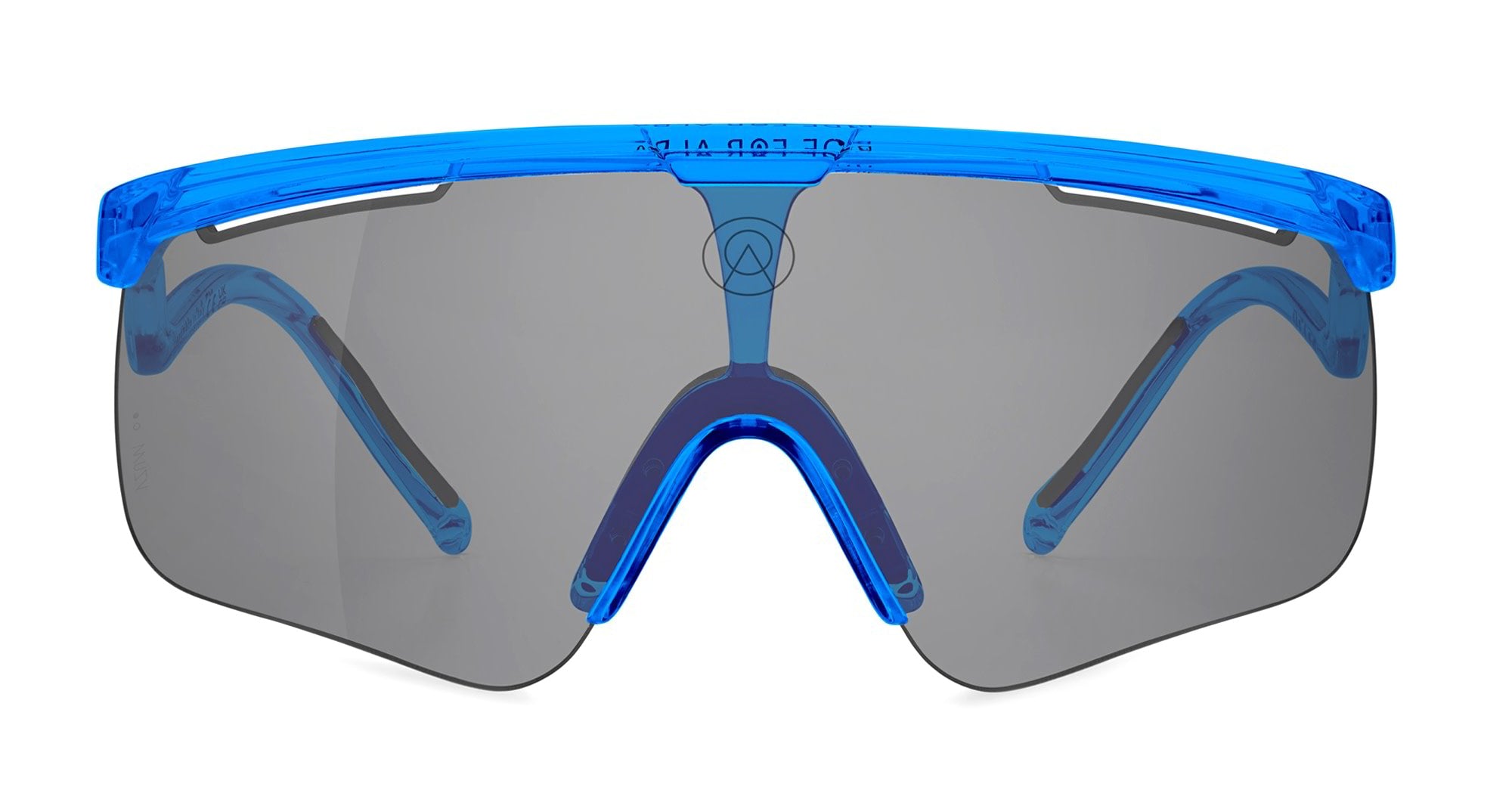 Ottica Mondello Roma - Alba Optics - 8050054517537 - DELTA - BLUE GLOSSY / VZUM F-LENS CLASSIC - Tr90 - shape Mask - blue - EYEWEAR - SUNGLASSES - Unisex,Uomo,Donna,Women,Men - lens Grey - Made In Italy