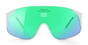 Ottica Mondello Roma - Alba Optics - 8050054516493 - JUMBO - WHITE / VZUM F-LENS BTL - Tr90 - shape Mask - White - EYEWEAR - SUNGLASSES - Unisex,Uomo,Donna,Women,Men - lens blue green - Made In Italy