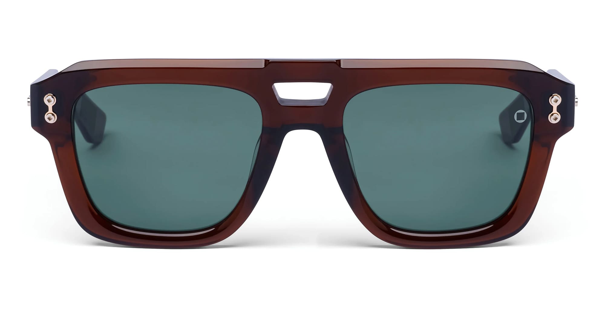 Ottica Mondello Roma - Akoni - AKS-531B-54 - PERSEUS -  CRYSTAL DARK BROWN - Acetate - shape  - brown - EYEWEAR - SUNGLASSES - Unisex,Uomo,Donna,Women,Men - lens  - Made In Japan