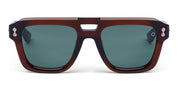 Ottica Mondello Roma - Akoni - AKS-531B-54 - PERSEUS -  CRYSTAL DARK BROWN - Acetate - shape  - brown - EYEWEAR - SUNGLASSES - Unisex,Uomo,Donna,Women,Men - lens  - Made In Japan